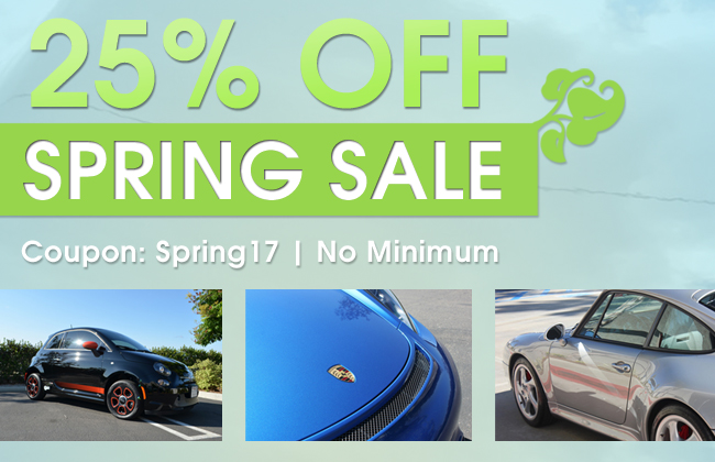25% Off Spring Sale! Coupon: Spring17 - No Minimum