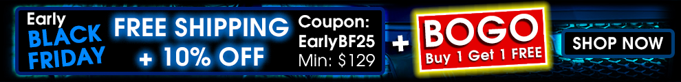 Early Black Friday Free Shipping + 10% Off Coupon EarlyBF25 Min $129 + BOGO Buy 1 Get 1 Free - Shop Now