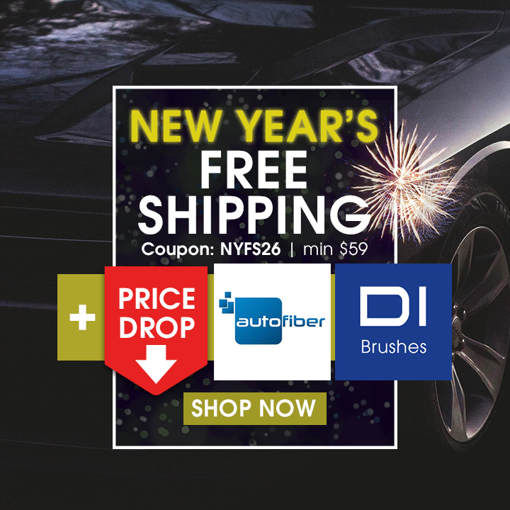New Year's Free Shipping Coupon NYFS26 Min $59 + Price Drop - Autofiber and DI Brushes - Shop Now