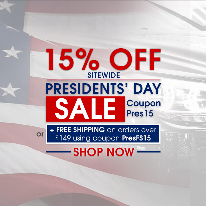 15% Off Sitewide Presidents' Day Sale Coupon Pres15 or Plus Free Shipping On Orders Over $149 Using Coupon PresFS15 - Shop Now