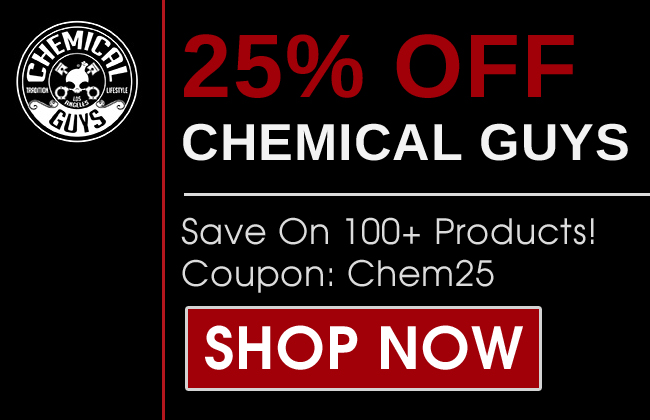 25% Off Chemical Guys - Coupon: Chem25 - Save On 100+ Products - Shop Now