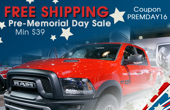 Free Shipping! Pre-Memorial Day Sale! Coupon PREMDAY16 - Minimum $39