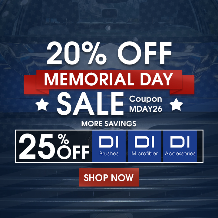 20% Off Memorial Day Sale - Coupon MDAY26 - More Savings 25% Off DI Brushes, DI Microfiber, and DI Accessories - Shop Now