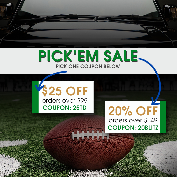 Pick'em Sale - Pick One Coupon - $25 Off Orders Over $99 Coupon 25TD or 20% Off Orders Over $149 Coupon 20Blitz