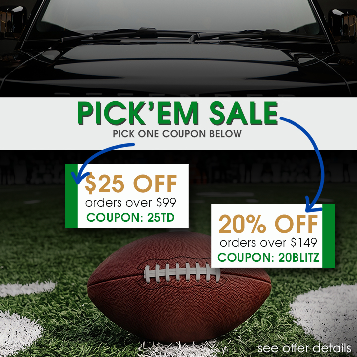 Pick'em Sale - Pick One Coupon - $25 Off Orders Over $99 Coupon 25TD or 20% Off Orders Over $149 Coupon 20Blitz - see offer details