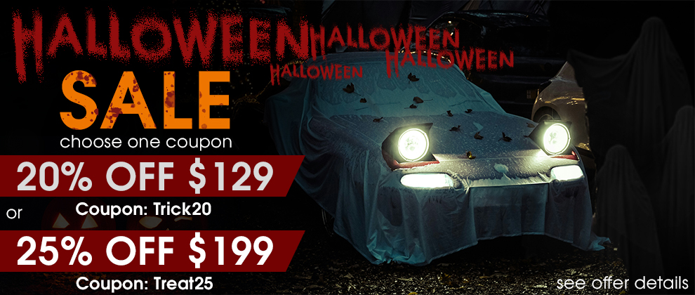 Halloween Sale - Choose One Coupon - 20% Off $129 Trick20 or 25% Off $199 Treat25 - see offer details