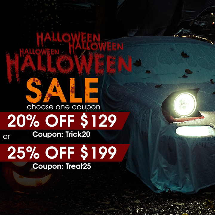 Halloween Sale - Choose One Coupon - 20% Off $129 Trick20 or 25% Off $199 Treat25
