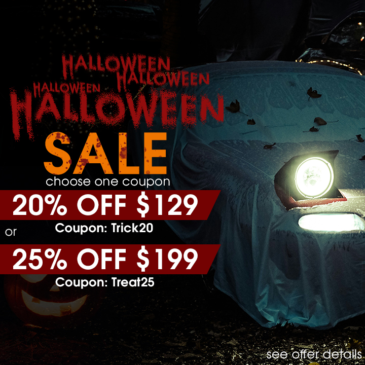 Halloween Sale - Choose One Coupon - 20% Off $129 Trick20 or 25% Off $199 Treat25 - see offer details