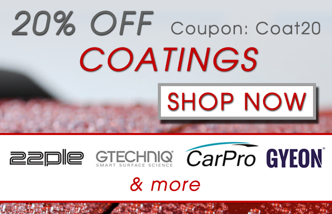 20% Off Coatings! Coupon:Coat20 - Shop Now
