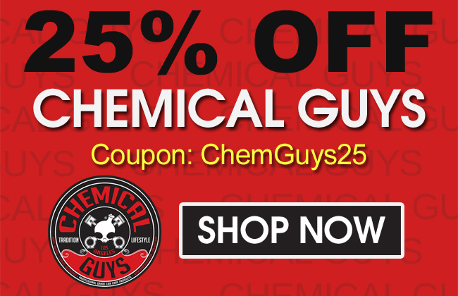 25% Off Chemical Guys - Coupon: ChemGuys25 - Shop Now