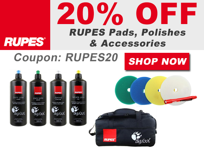 20% Off Rupes Pads, Polishes, & Accessories - Coupon Rupes20 - Shop Now
