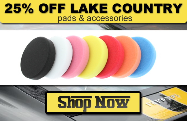 25% Off Lake Country Pads & Accessories - Shop Now