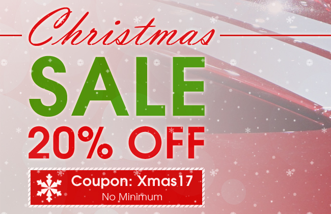 20% Off Christmas Sale - Coupon: Xmas17 - No Minimum