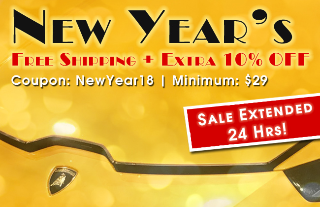 New Year's Free Shipping + 10% Off Extended