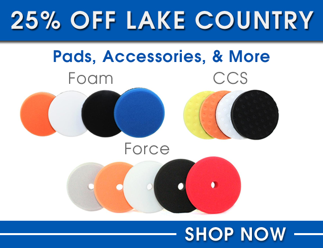 25% Off Lake Country Pads, Accessories, And More - Shop Now
