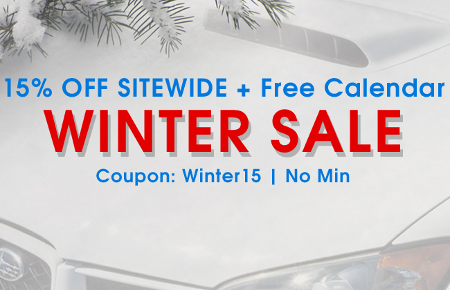 15% Off Sitewide + Free Calendar Winter Sale - Coupon: Winter15 - No Min