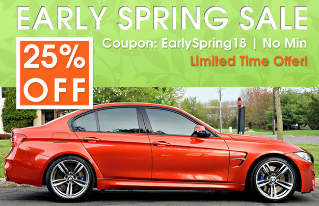 25% Off Early Spring Sale - Coupon EarlySpring18 - No Minimum - Limited Time Offer