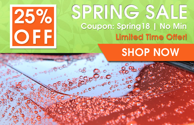 25% Off Spring Sale - Coupon Spring18 - No Minimum - Limited Time Offer