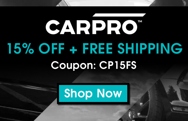 CarPro Sale - 15% Off + Free Shipping Sale - Coupon CP15FS - Shop Now