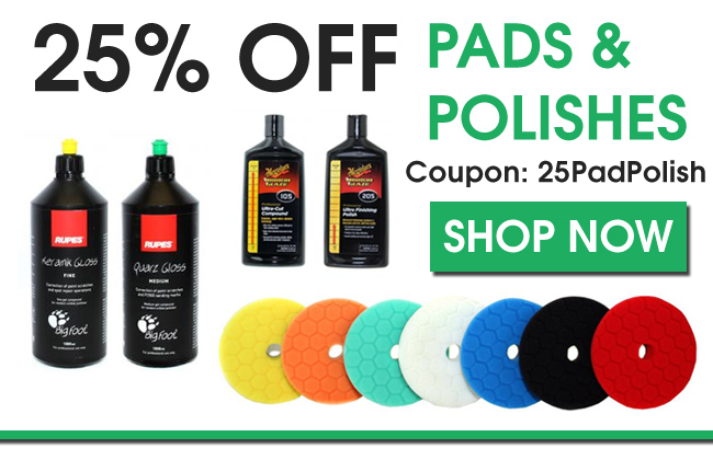 25% Off Pads & Polishes - Coupon 25PadPolish - Shop Now