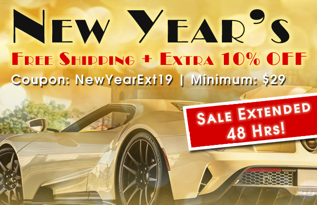 New Year's Free Shipping + Extra 10% Off - Coupon NewYearExt19 - Minimum $29 - Sale Extended 48 Hrs