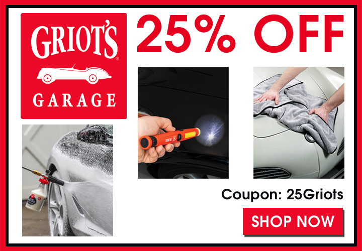25% Off Griot's Garage - Coupon 25Griots - Shop Now