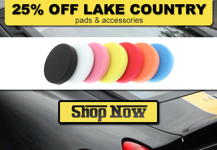 25% Off Lake Country Pads & Accessories - Shop Now