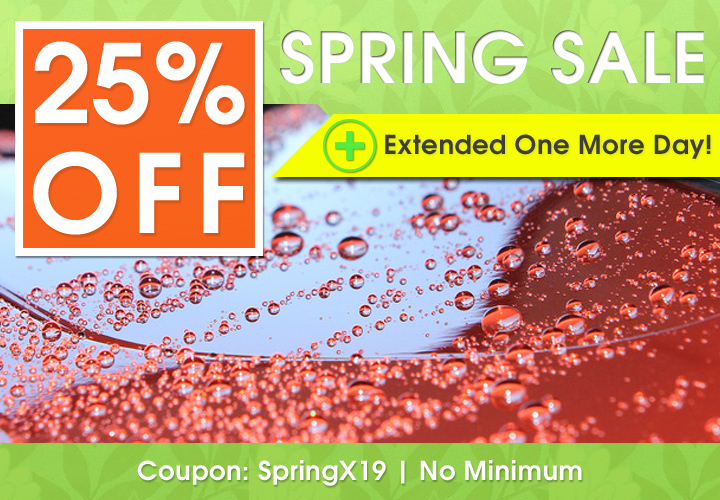 25% Off Spring Sale - Coupon SpringX19 - No Min - Extended One More Day