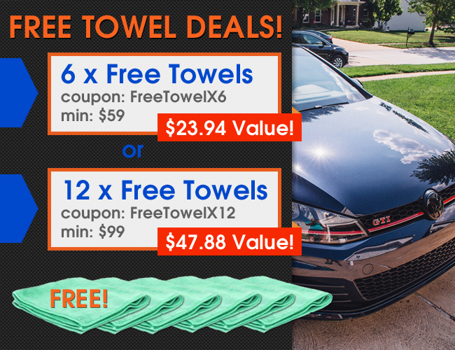 Free Towel Deals - 6 Free Towels Coupon FreeTowelX6 Min $59 a $23.94 Value - 12 Free Towels Coupon FreeTowelX12 Min $99 a $47.88 Value