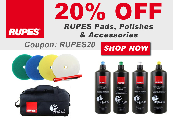 20% Off Rupes Pads, Polishes, & Accessories - Coupon Rupes20 - Shop Now