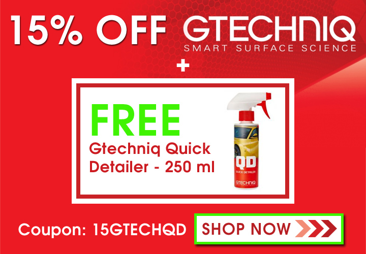 15% Off Gtechniq + Free Gtechniq Quick Detailer 250 ml - Coupon 15GTECHQD - Shop Now