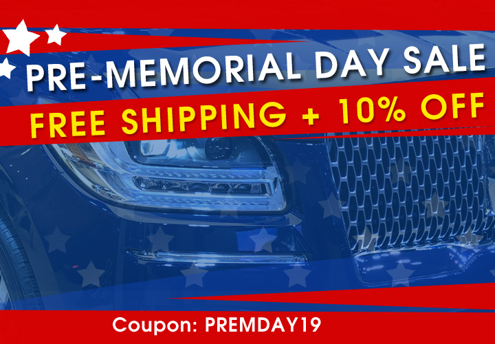 Pre-Memorial Day Sale - Free Shipping + 10% Off - Coupon PREMDAY19