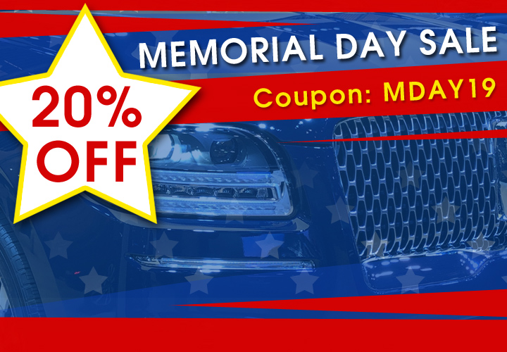 20% Off Memorial Day Sale - Coupon MDAY19 - see offer details