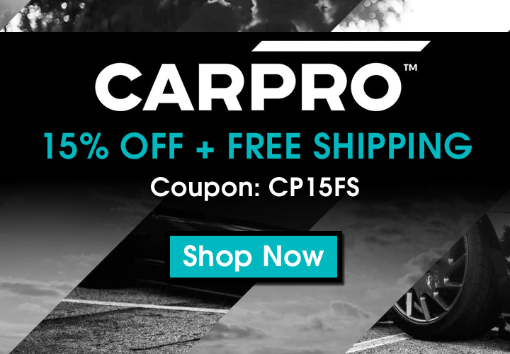 CarPro Sale - 15% Off + Free Shipping Sale - Coupon CP15FS - Shop Now
