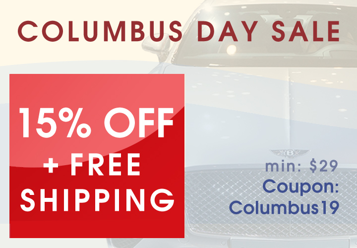 Columbus Day Sale - 15% Off + Free Shipping - Min $29 - Coupon Columbus19 - see offer details
