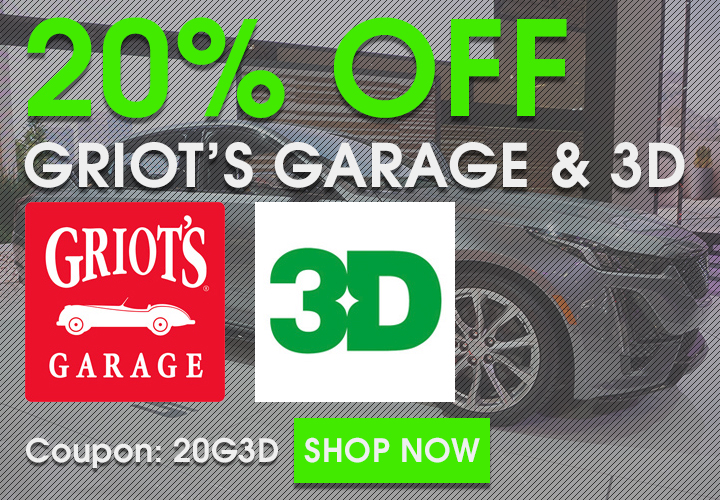 20% Off Griot's Garage & 3D - Coupon 20G3D - Shop Now