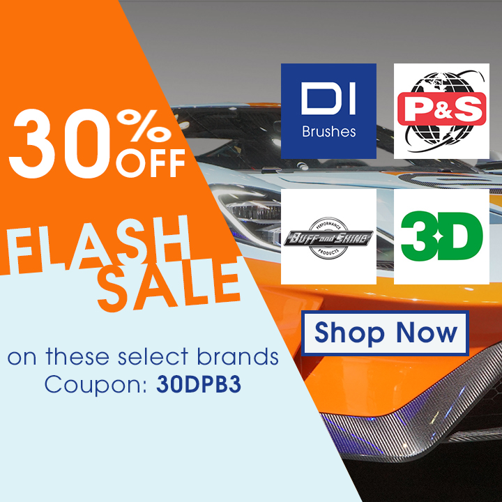 30% Off Flash Sale On These Select Brands - DI Brushes - P&S - Buff and Shine - 3D - Coupon Code 30DPB3 - Shop Now