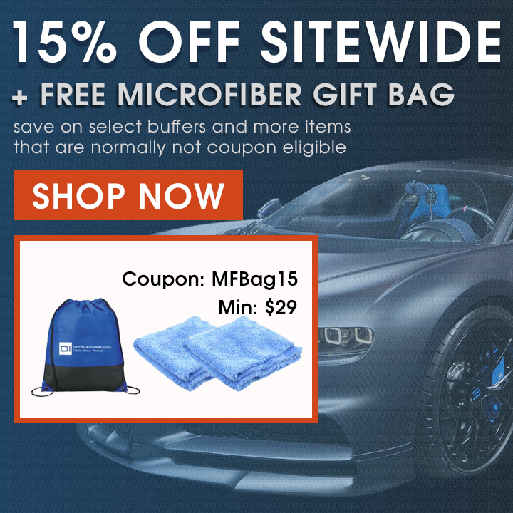 15% Off Sitewide + Free Microfiber Gift Bag - save on select buffers and more items that are normally not coupon eligible - Coupon MFBag15 - Min $29 - Shop Now