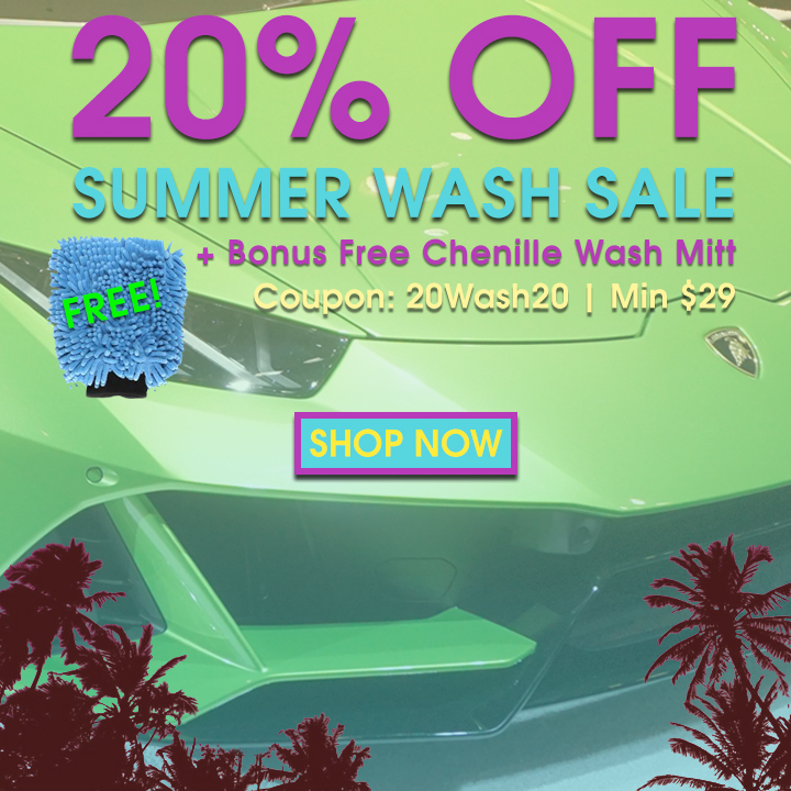 20% Off Summer Wash Sale + Bonus Free Chenille Wash Mitt - Coupon 20Wash20 - Min $29 - Shop Now