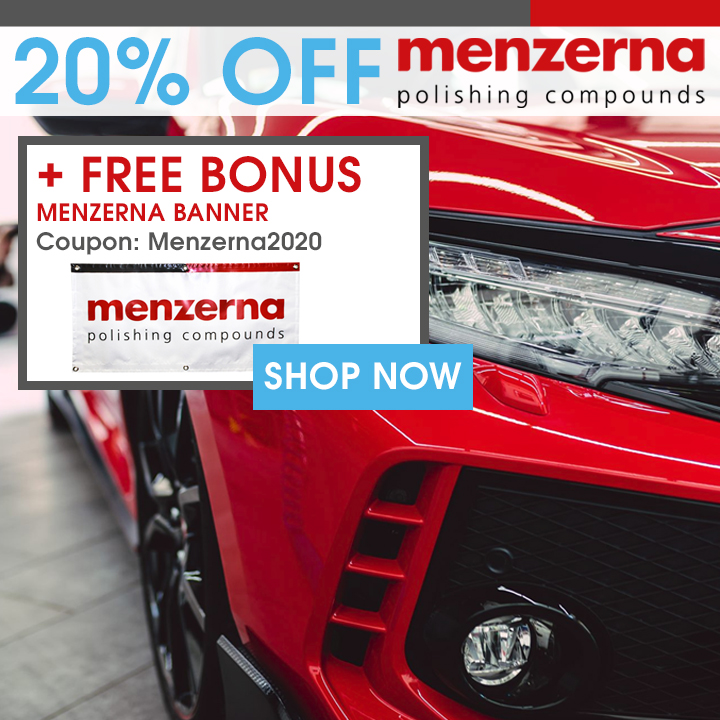 20% Off Menzerna + Free Bonus Menzerna Banner - Coupon Menzerna2020 - Shop Now