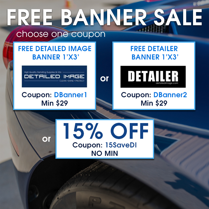 Free Banner Sale - choose one coupon - Free Detailed Image Banner 1 ft x 3 ft Coupon DBanner1 Min $29 or Free Detailer Banner 1 ft x 3 ft Coupon DBanner2 Min $29 or 15% Off Coupon 15SaveDI No Min