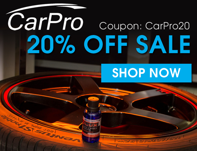 CarPro 20% Off Sale - Coupon: CarPro20 - Shop Now