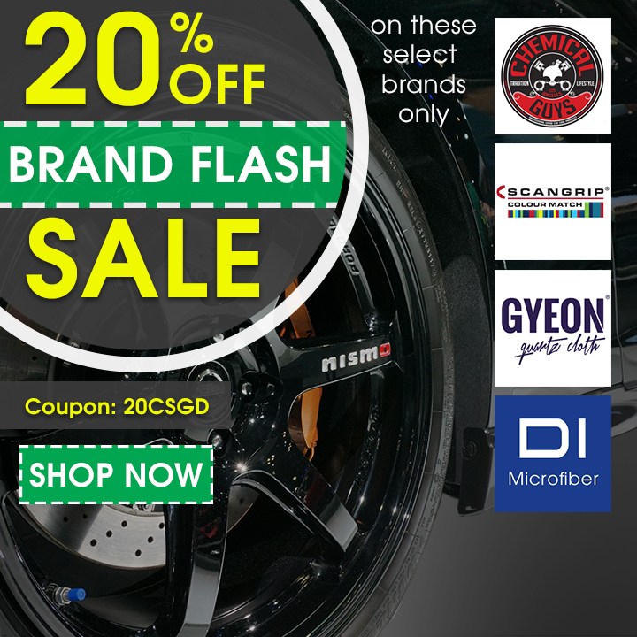 20% Off Brand Flash Sale On Select Brands - Chemical Guys - Scangrip - Gyeon - DI Microfiber - Coupon 20CSGD - Shop Now