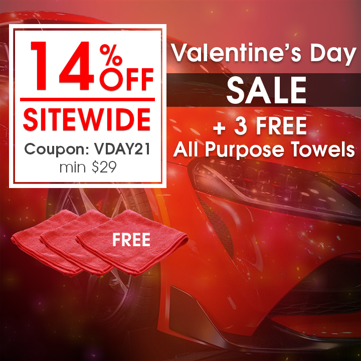 14% Off Sitewide Valentine's Day Sale + 3 Free All Purpose Towels - Coupon VDAY21 - Min $29 - see offer details