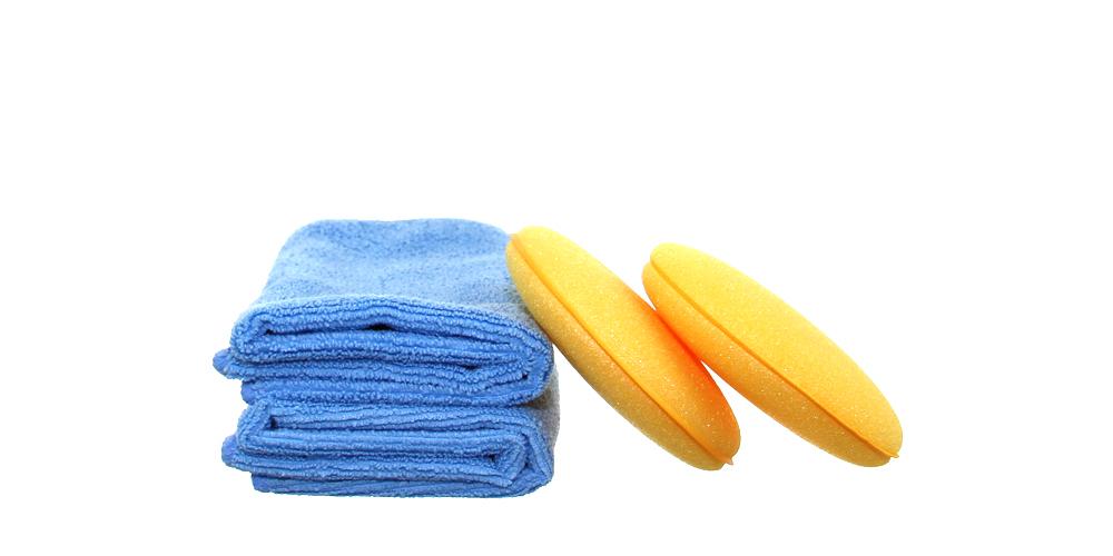 2x Applicators and 2x Microfiber Towels Kit