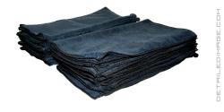 The Rag Company All Purpose Terry Towel Black 16" x 16" BULK 24x
