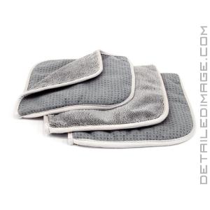 Autofiber Double Flip Glass Towel Gray 3 pack - 8" x 8"