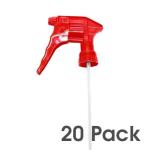 Blowout Chemical Resistant Spray Trigger Red 20 pack