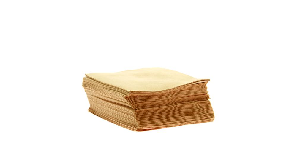 The Rag Company Buttersoft Suede Applicator Cloth Gold 4"x4" BULK 100x
