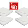 Autofiber Buy 3 Get 1 Free Elite Edgeless Microfiber Towel White